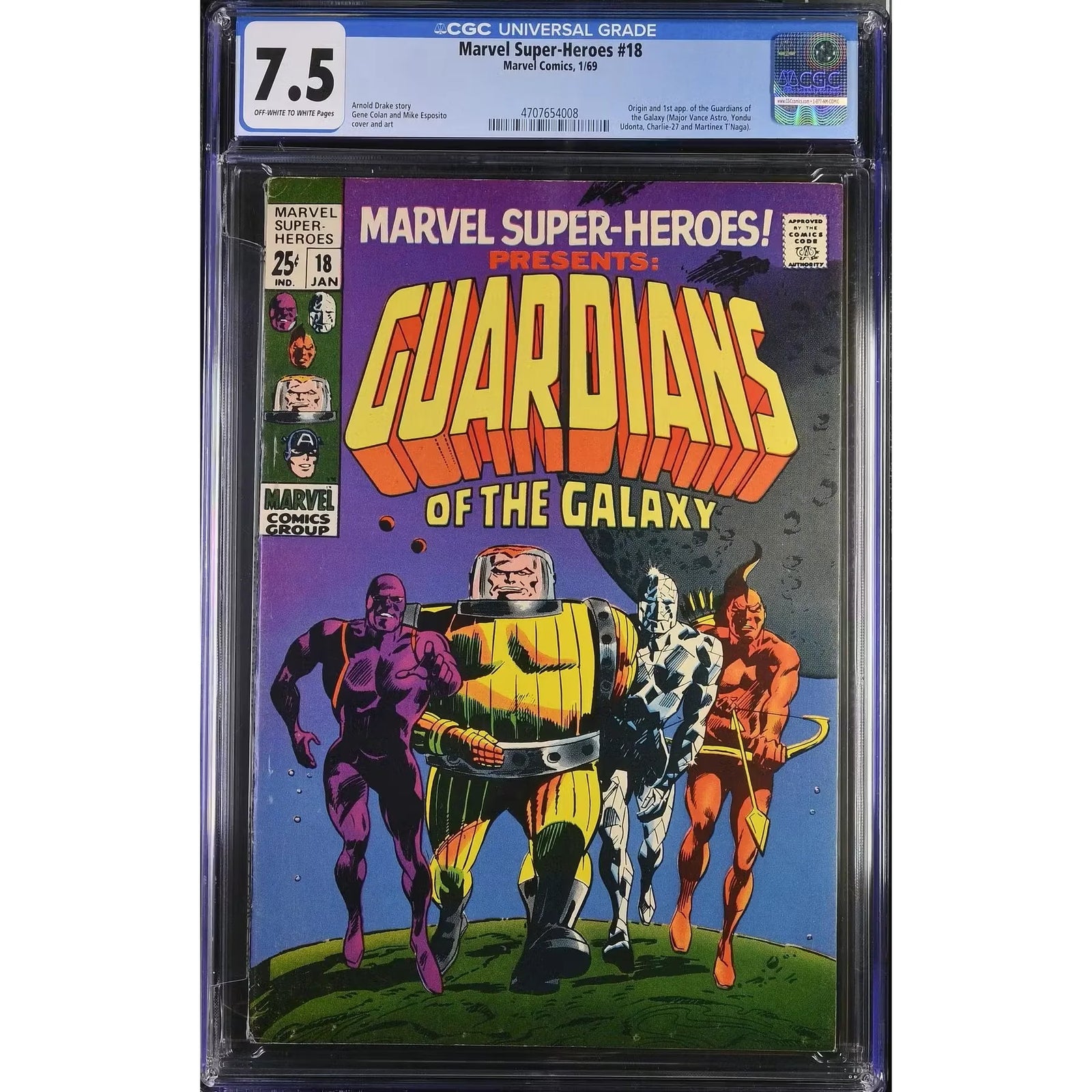 Marvel Super-Heroes #18 CGC 7.5 (OW-W)