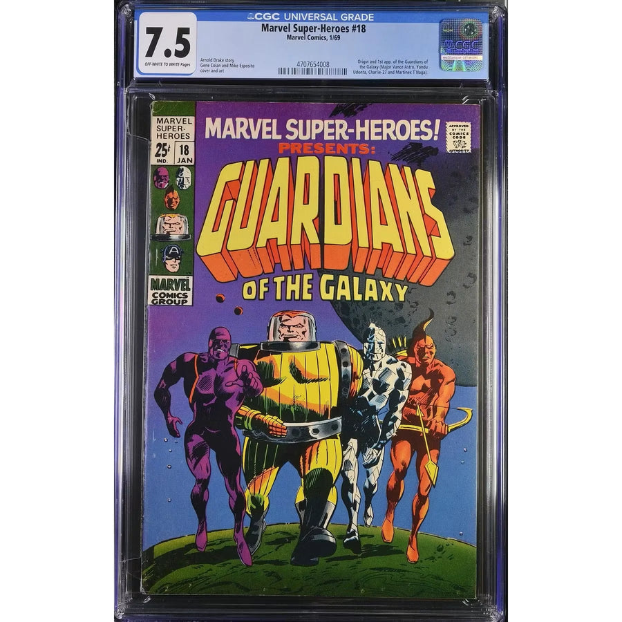 Marvel Super-Heroes #18 CGC 7.5 (OW-W)