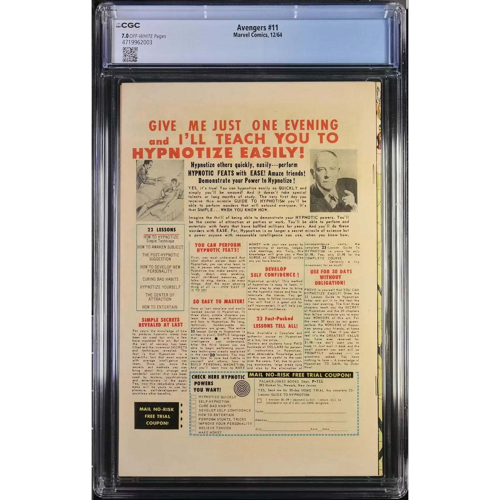 Avengers #11 CGC 7.0 (OW) | Graded Comic Book