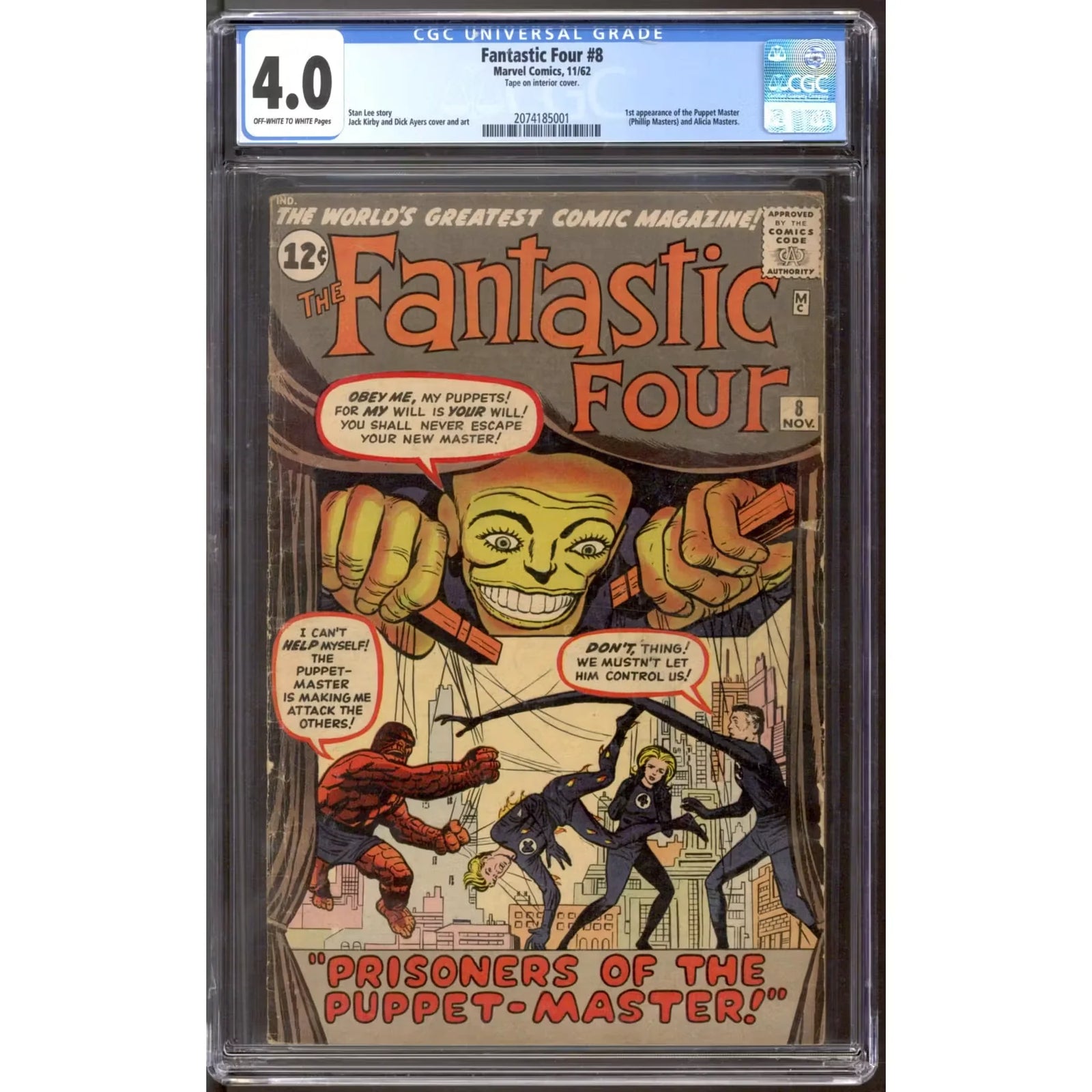 Fantastic Four #8 Comic Book | CGC 4.0 (OW-W)