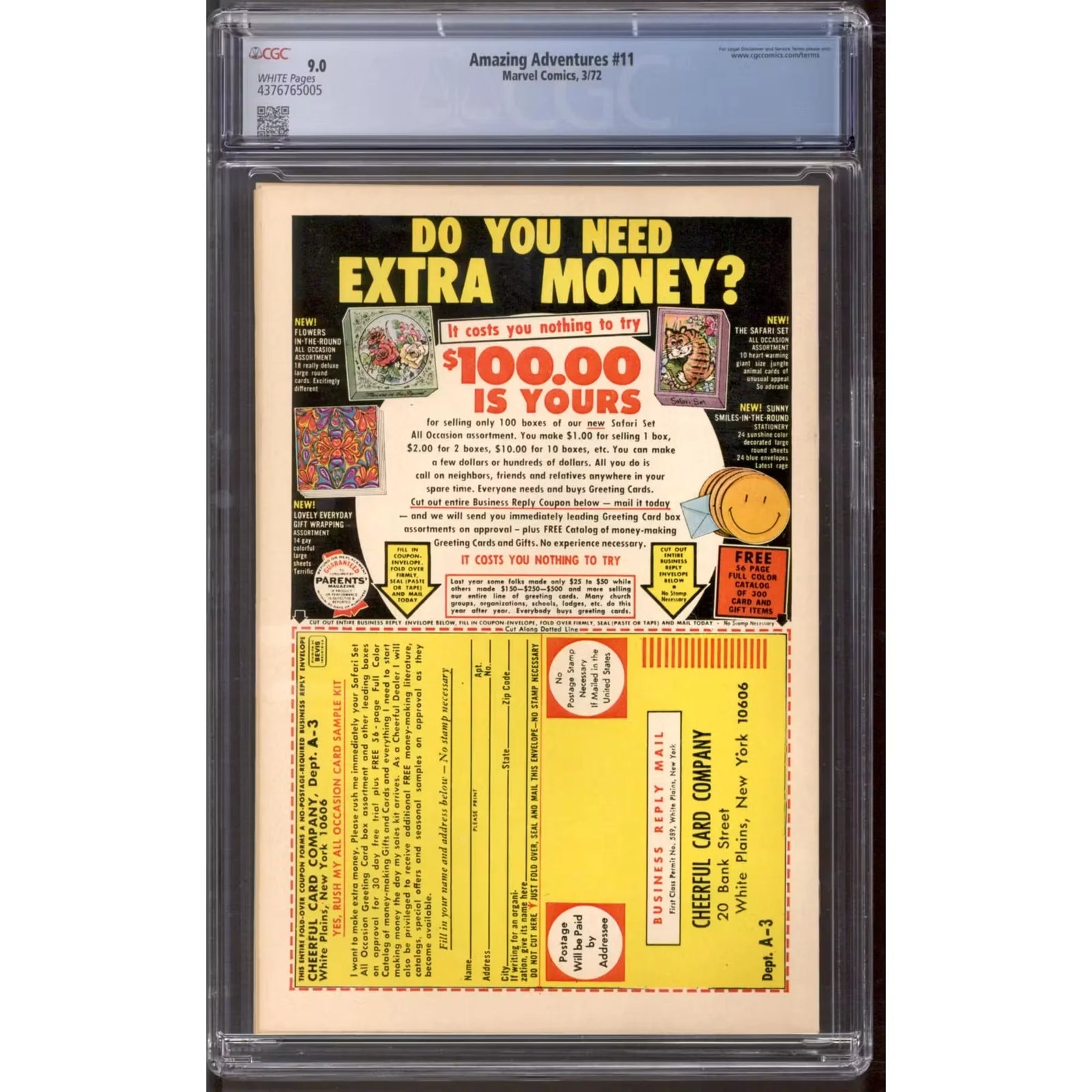 Amazing Adventures #11 CGC 9.0 | White Pages