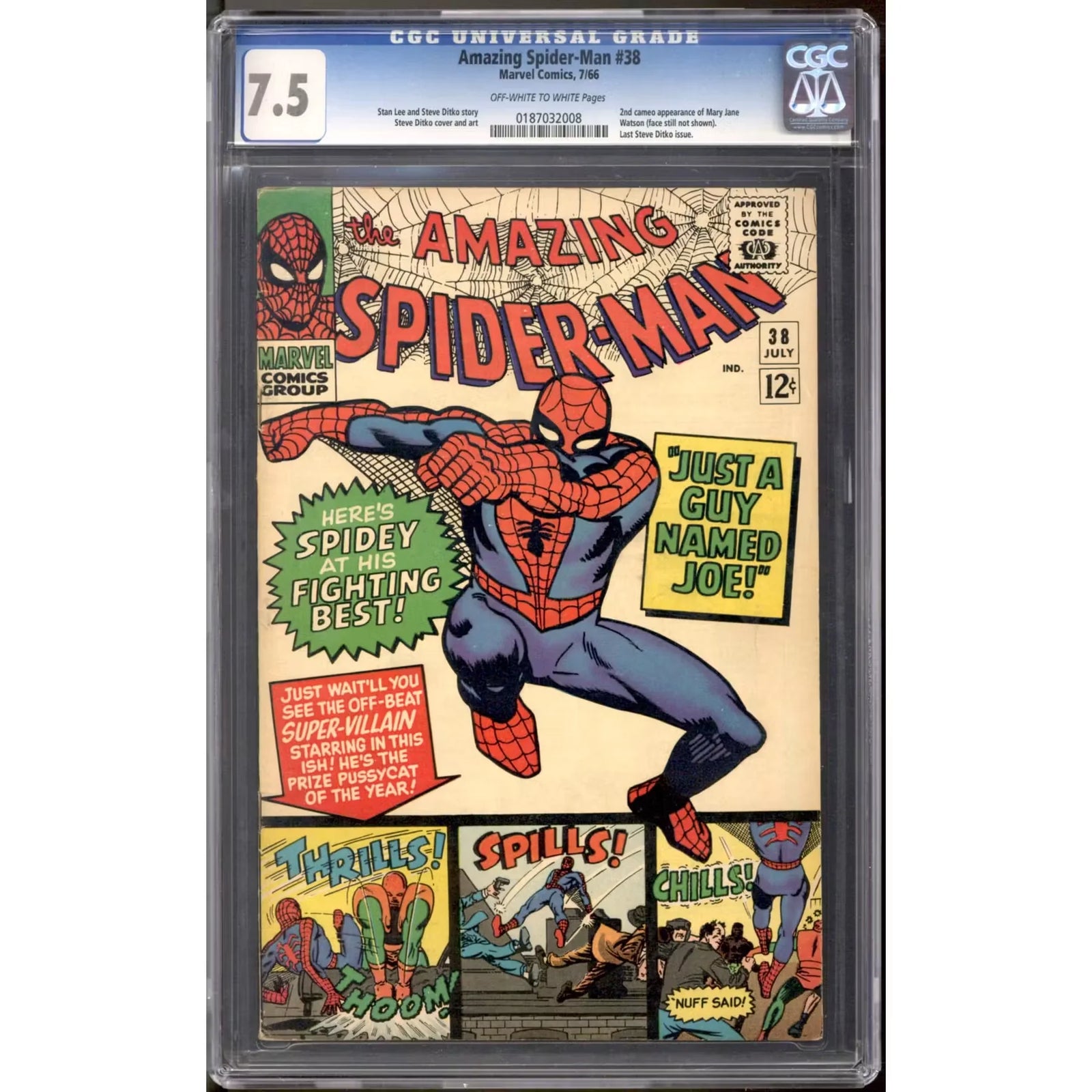 Amazing Spider-Man #38 CGC 7.5 (OW-W) | Graded Comic Book