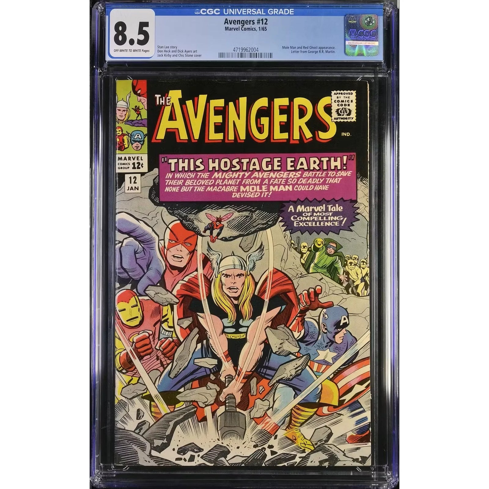 Avengers #12 CGC 8.5 (OW-W) | Marvel Comics