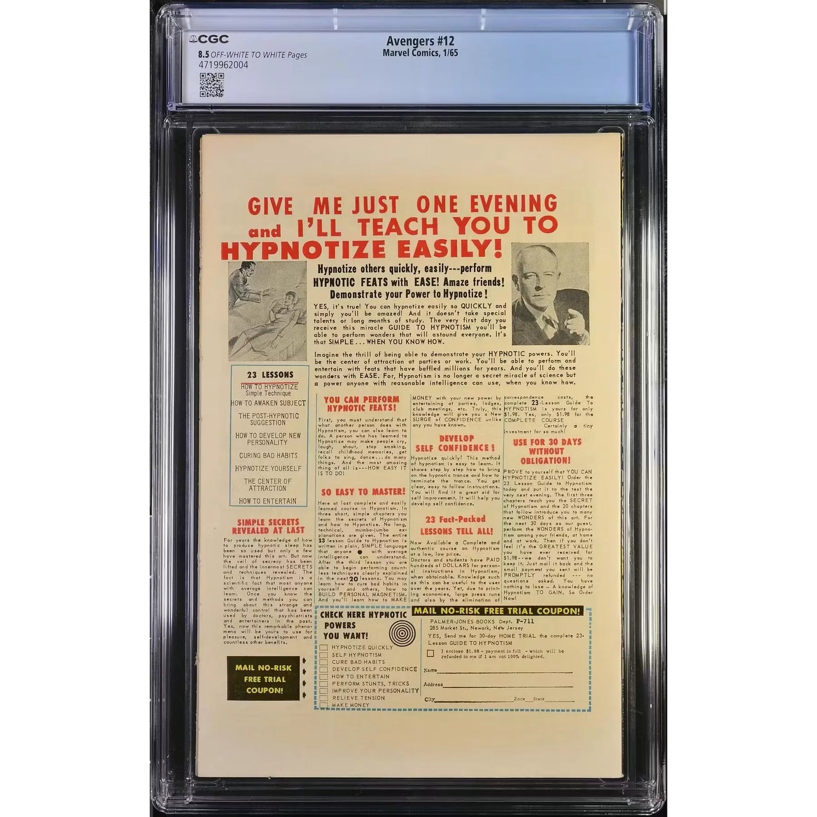 Avengers #12 CGC 8.5 (OW-W) | Marvel Comics