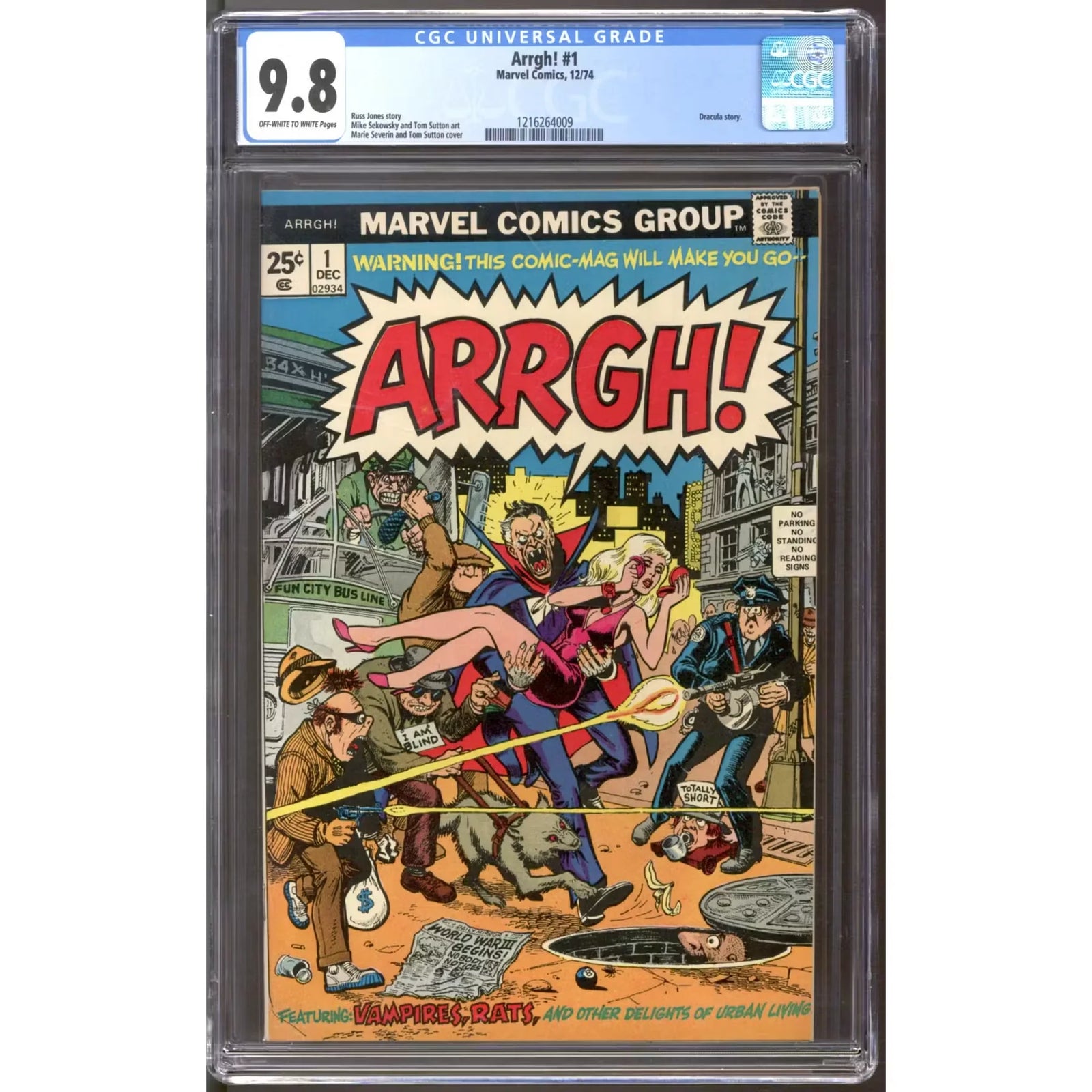 Arrgh! Comic Book | CGC 9.8 (OW-W)