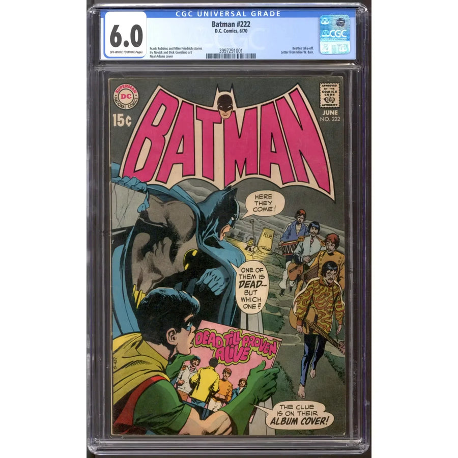 Batman #222 CGC 6.0 (OW-W) | Graded Comic