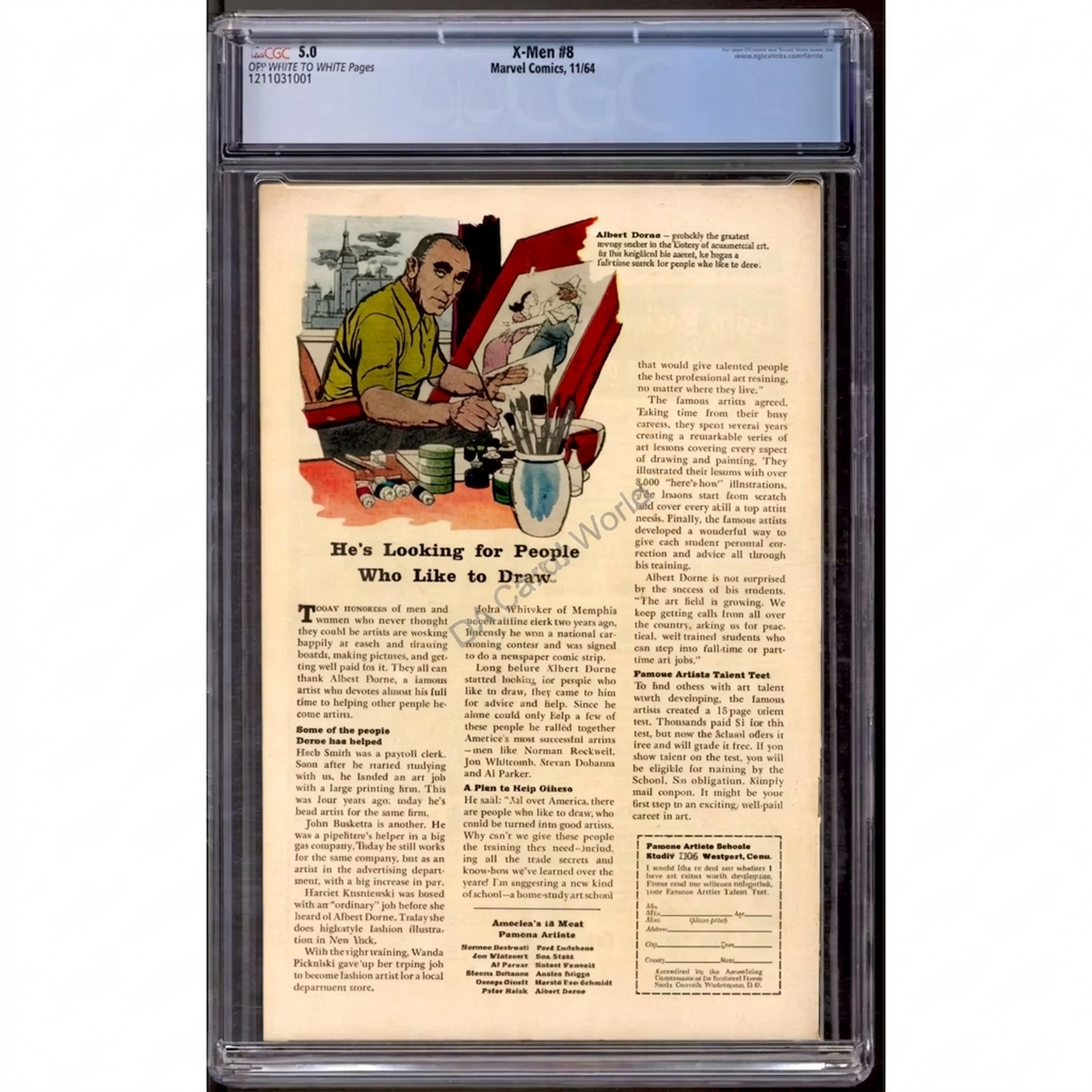 X-Men #8 CGC 5.0 (OW-W) | Vintage Comic Book
