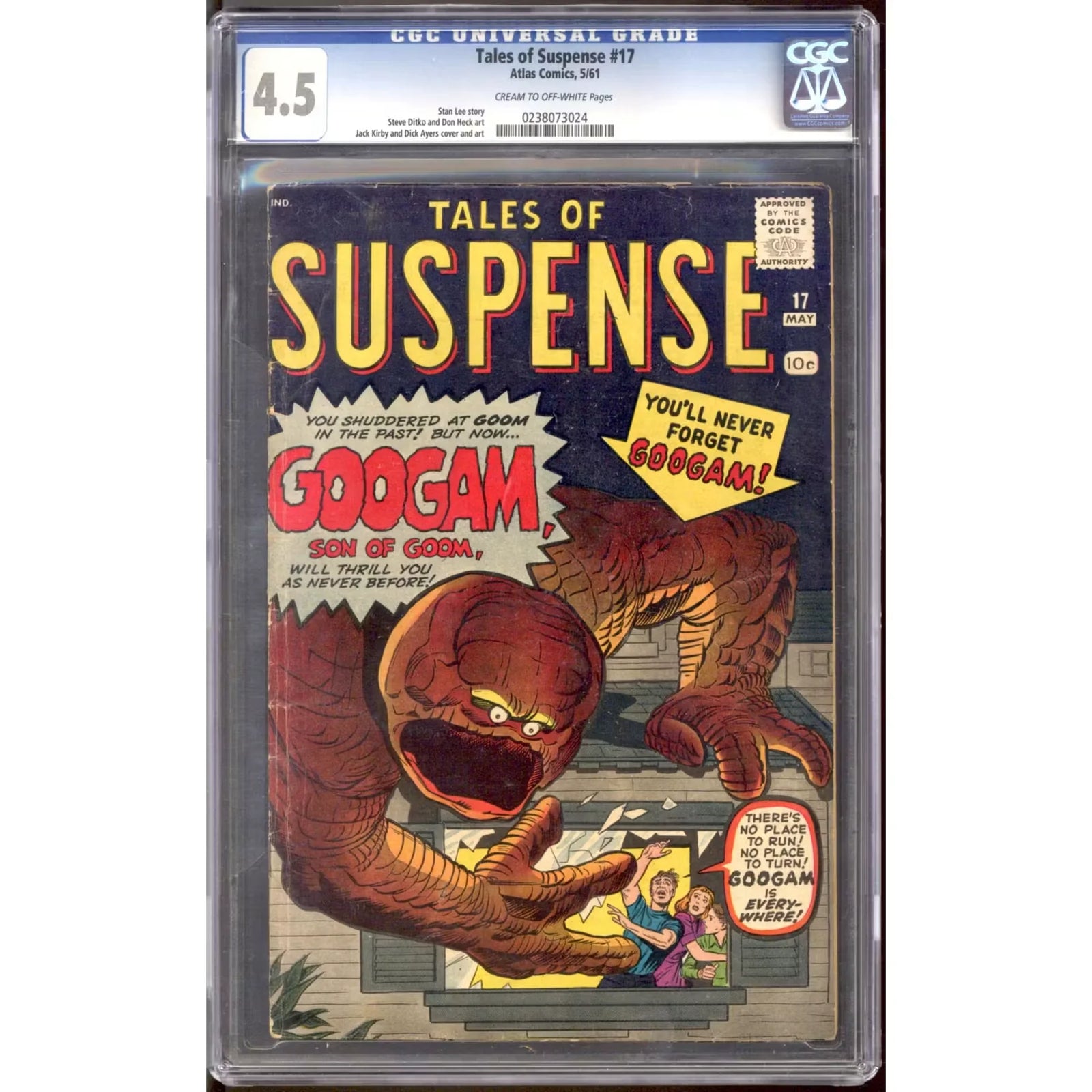 Tales of Suspense #17 CGC 4.5 (C-OW) | Graded Comic Book