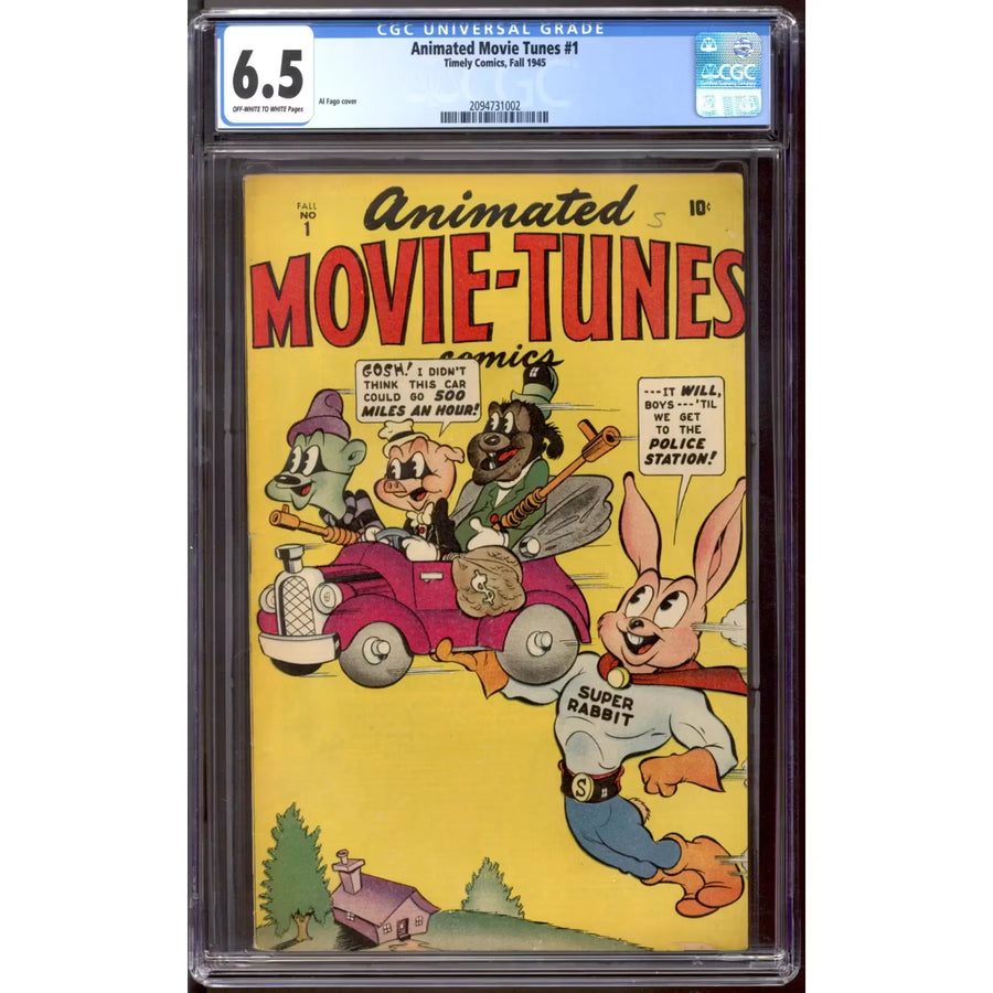 Animated Movie Tunes #1 Comic Book | CGC 6.5 OW-W