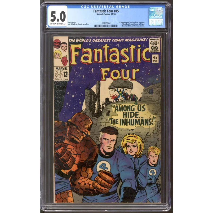 Fantastic Four #45 CGC 5.0 (OW-W) | Graded Comic