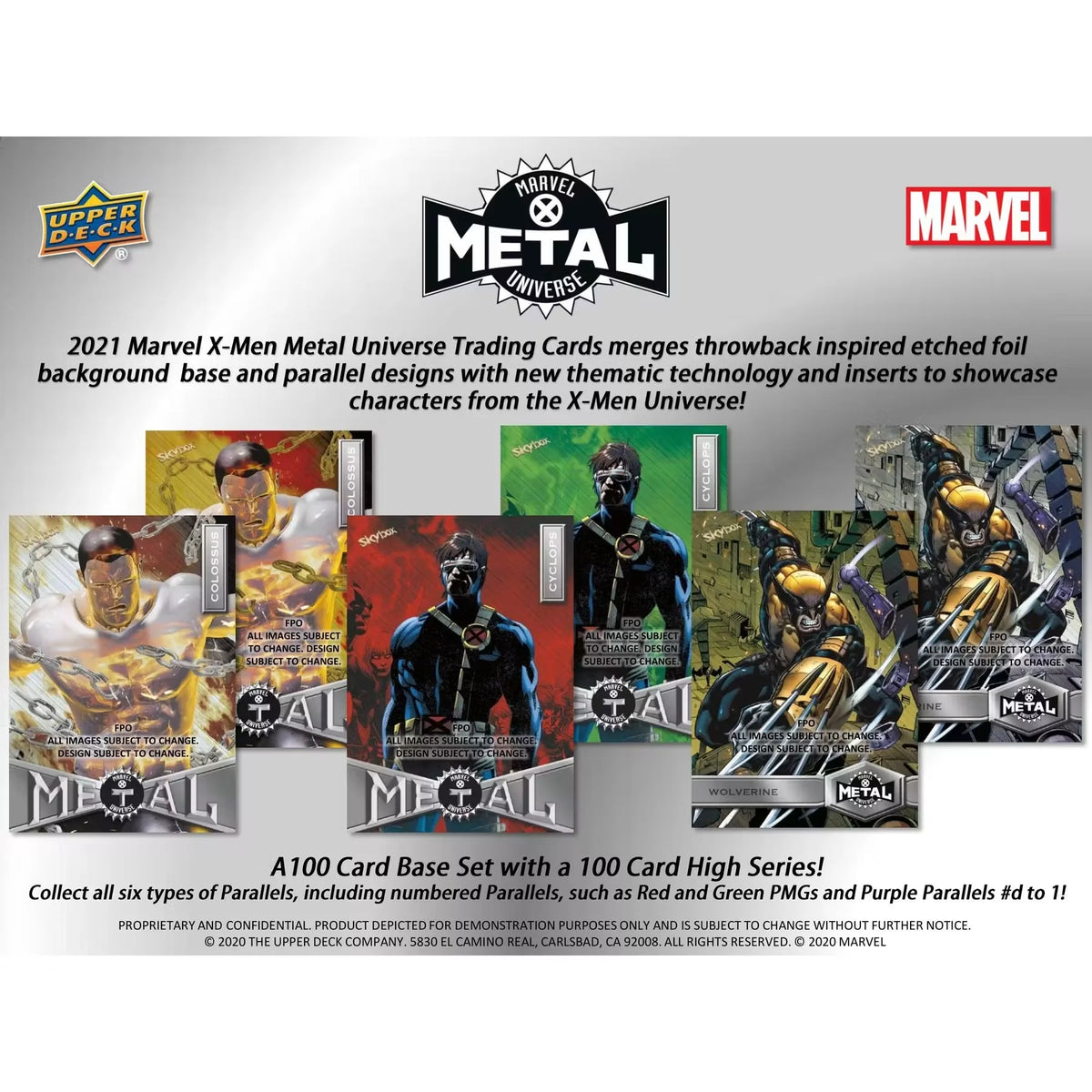 2021 Upper Deck Marvel X-Men Metal Universe Cards Hobby Box - D2 | P4218726