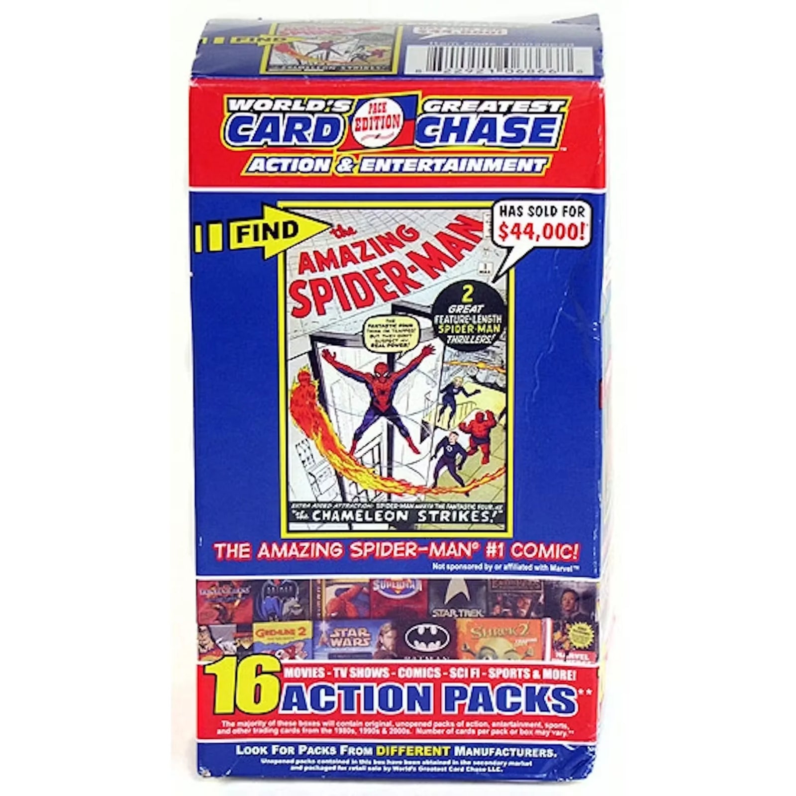 2009 World's Greatest Card Chase Entertainment Box | 16 Action Packs (Ships Sealed Only)