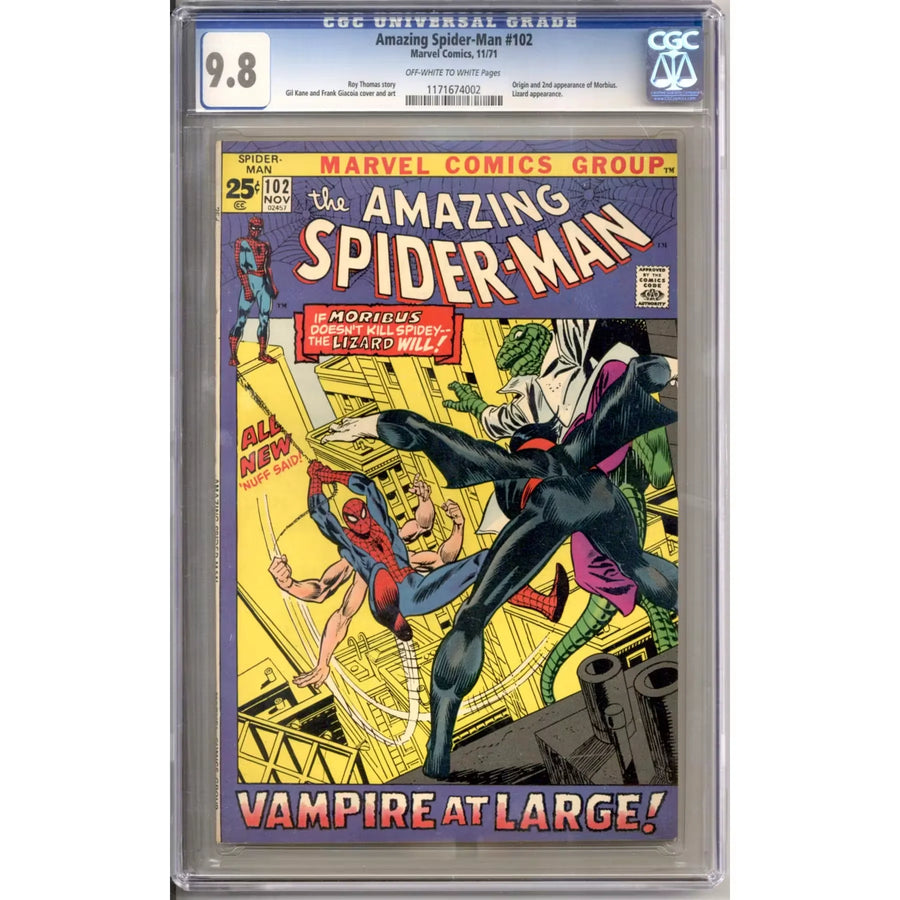 Amazing Spider-Man #102 Comic Book | CGC 9.8 OW-W | P5182092