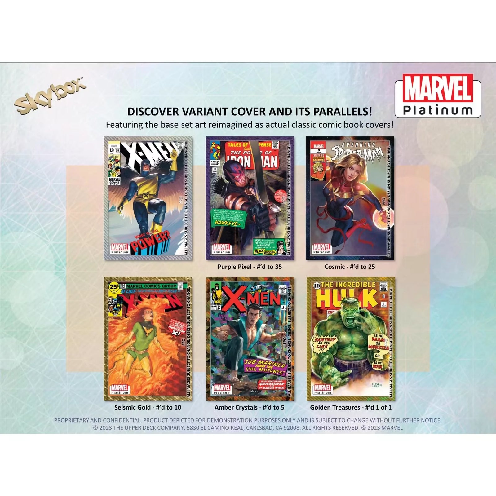 Marvel Platinum Trading Cards Hobby Box (2024 Upper Deck) (Ships Sealed Only) - D2