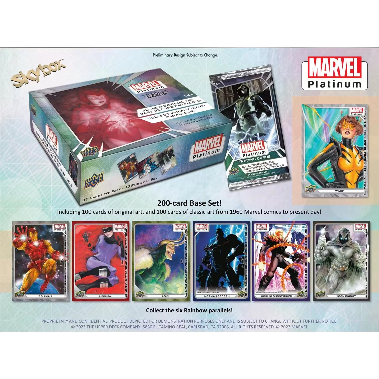 Marvel Platinum Trading Cards Hobby Box (2024 Upper Deck) (Ships Sealed Only) - D2