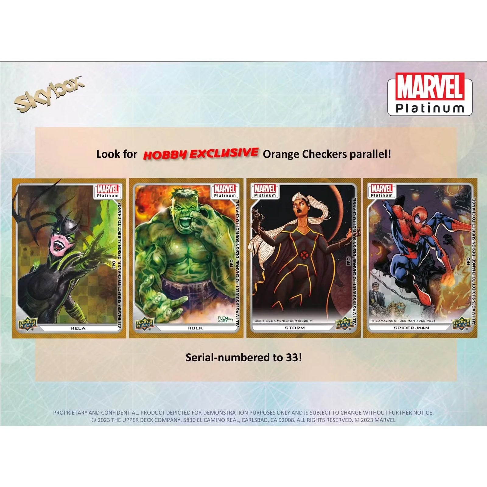 Marvel Platinum Trading Cards Hobby Box (2024 Upper Deck) (Ships Sealed Only) - D2