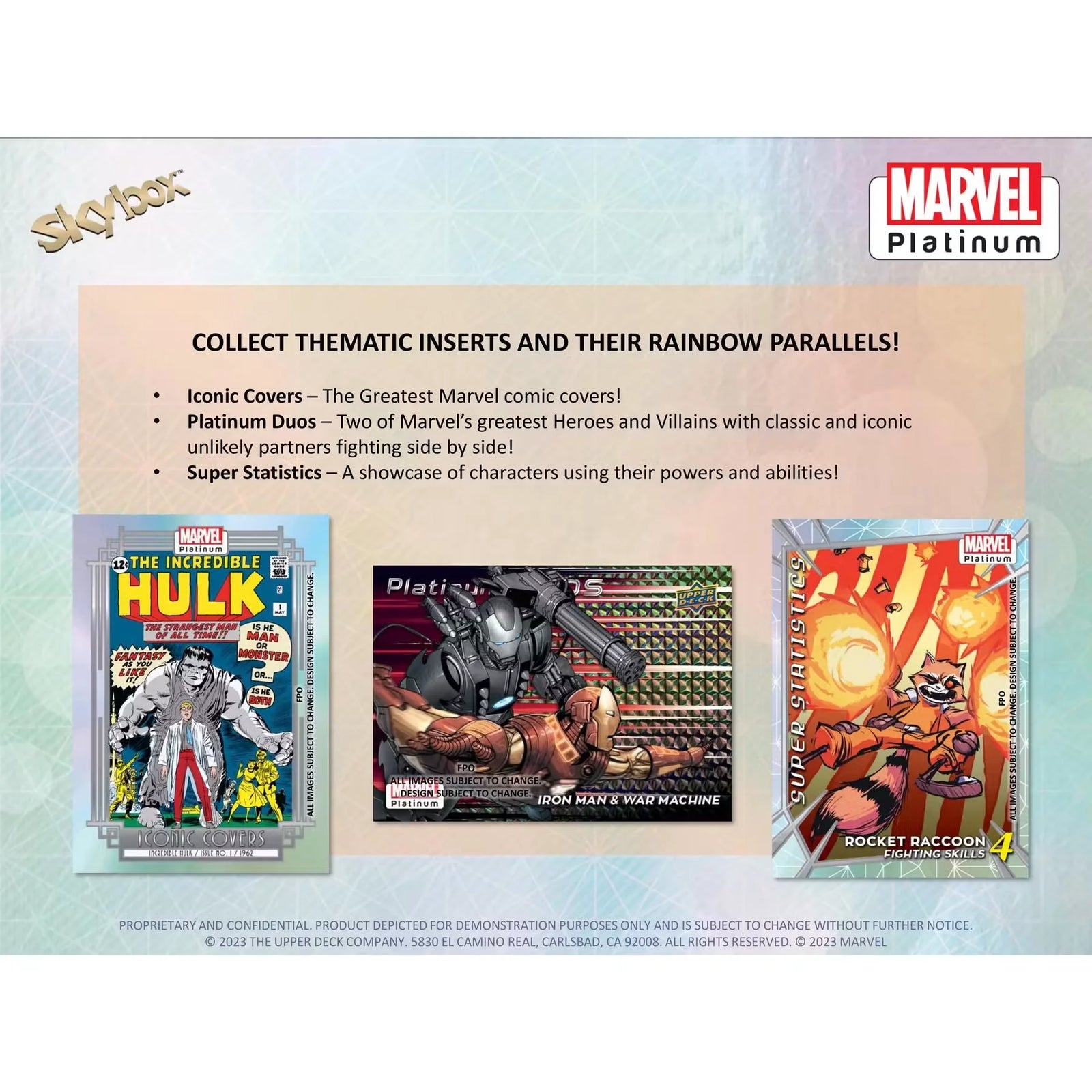 Marvel Platinum Trading Cards Hobby Box (2024 Upper Deck) (Ships Sealed Only) - D2