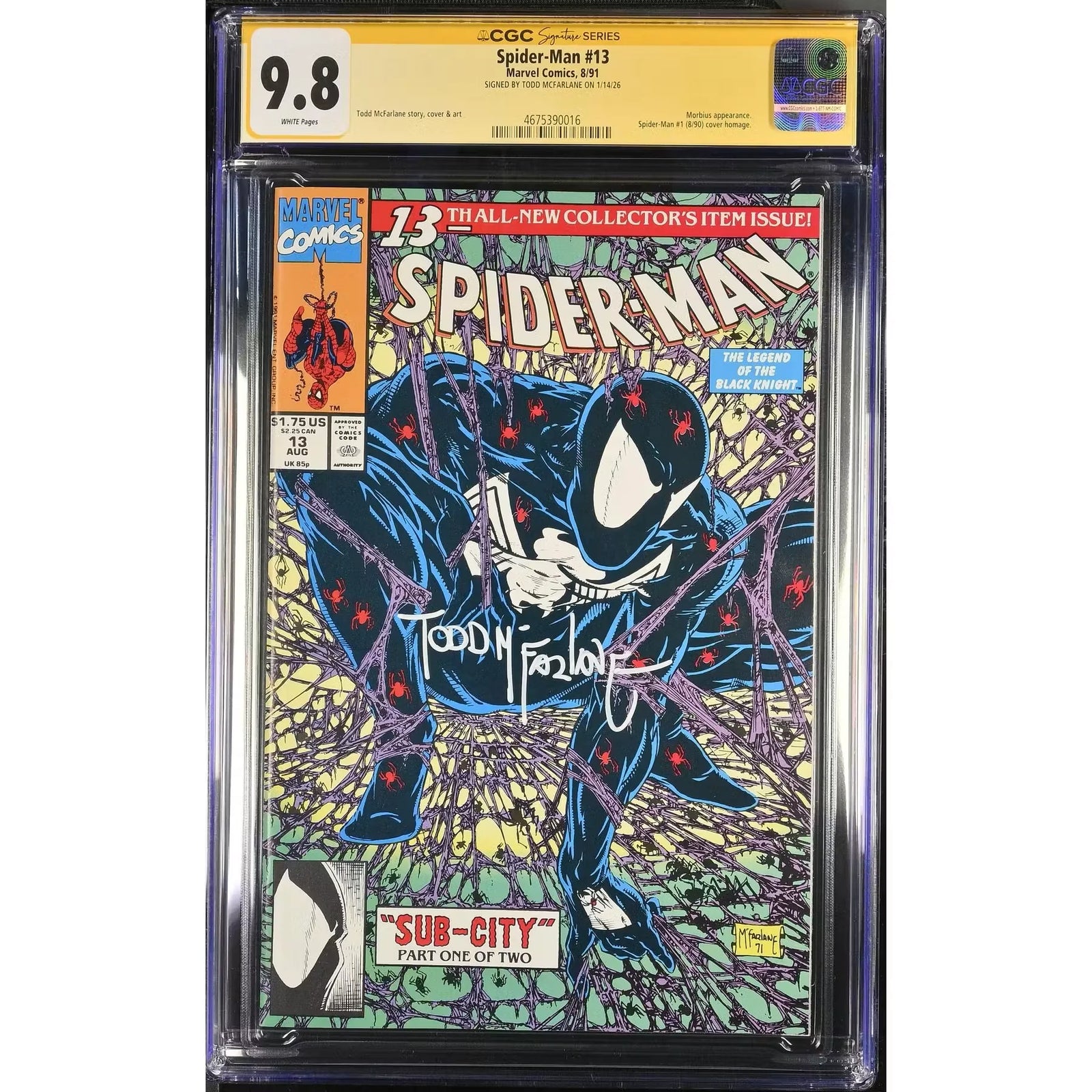 Spider-Man #13 CGC 9.8 Todd McFarlane Signature Series