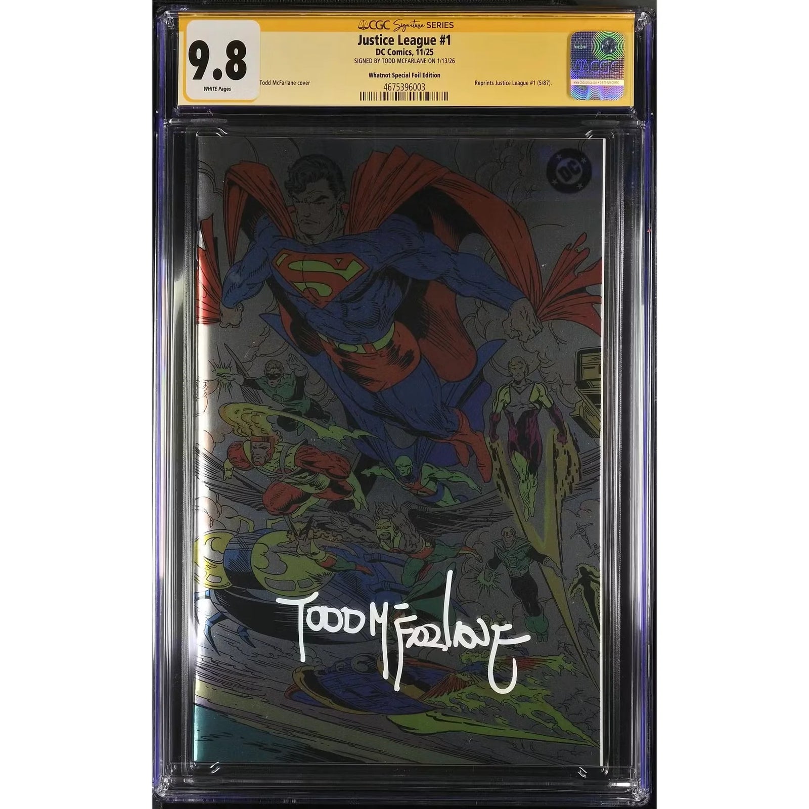 Justice League #1 NYCC 2025 Variant | Todd McFarlane Signature Series CGC 9.8