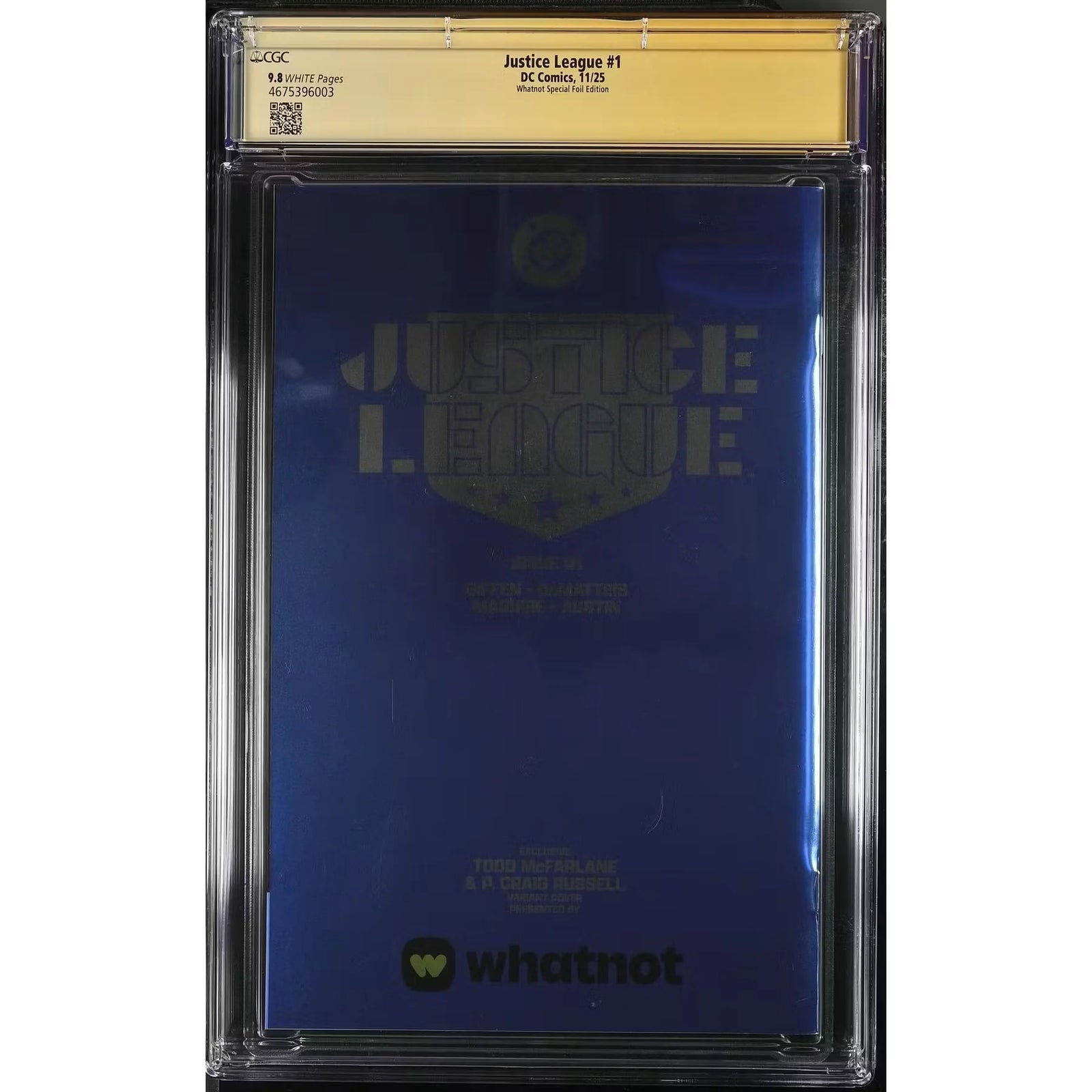 Justice League #1 NYCC 2025 Variant | Todd McFarlane Signature Series CGC 9.8