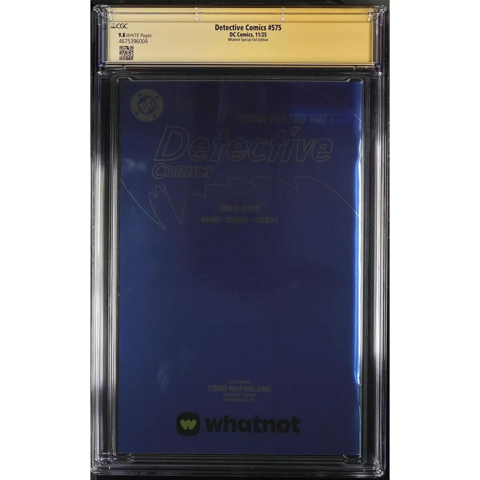 Detective Comics #575 NYCC 2025 Variant | CGC 9.8 Todd McFarlane Signature Series