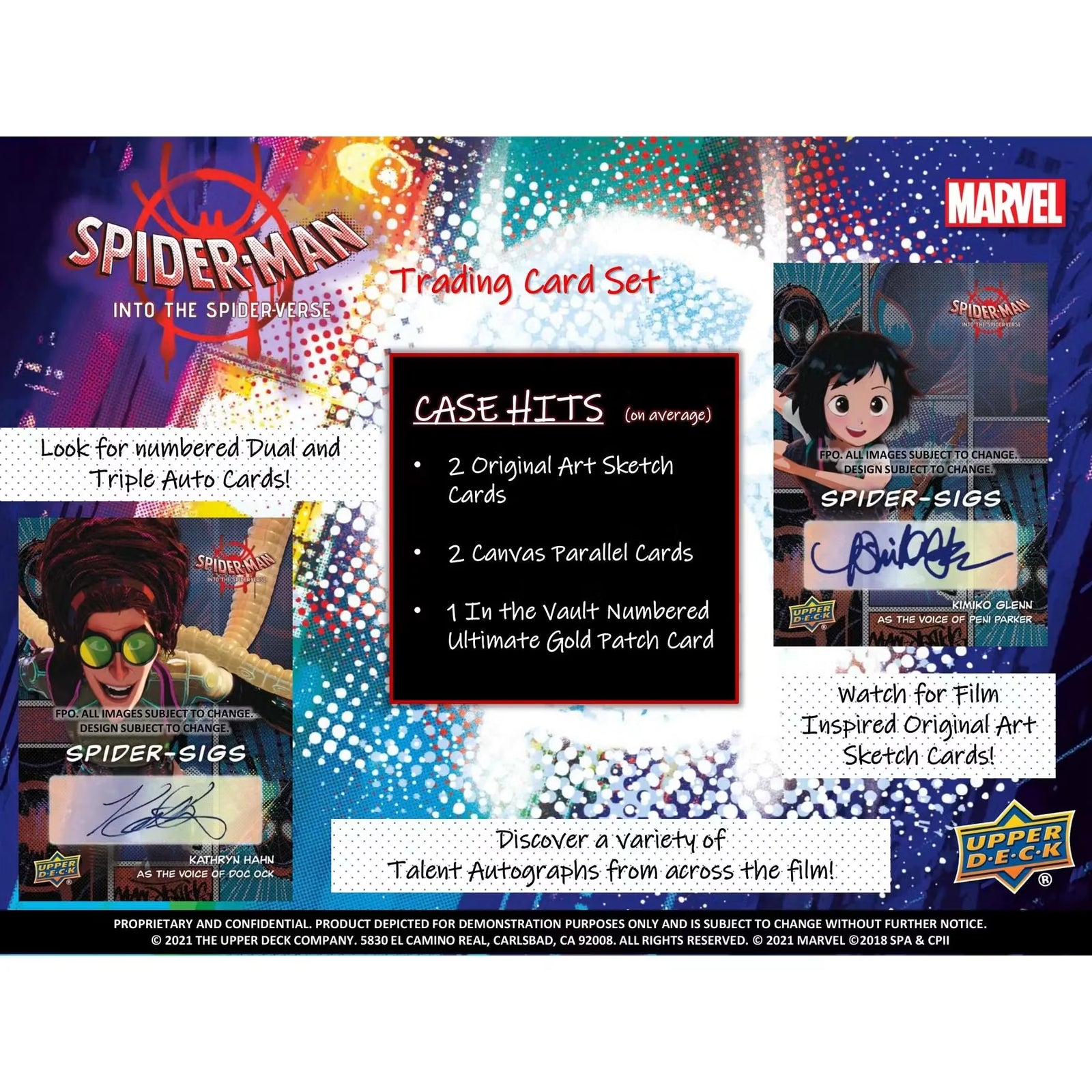 Spider-Man Into the Spider-Verse Trading Cards Hobby Box | 2022 Upper Deck (Ships Sealed Only)
