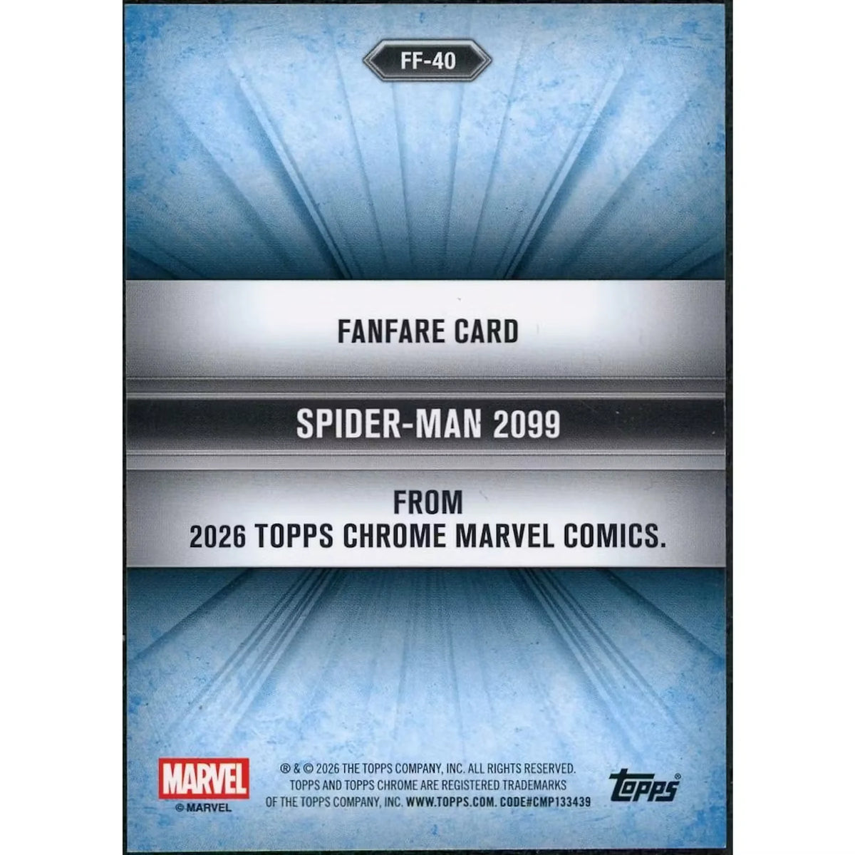 Spider-Man 2099 Signed Orange Parallel Card | 2026 Topps Chrome Marvel | P6701674