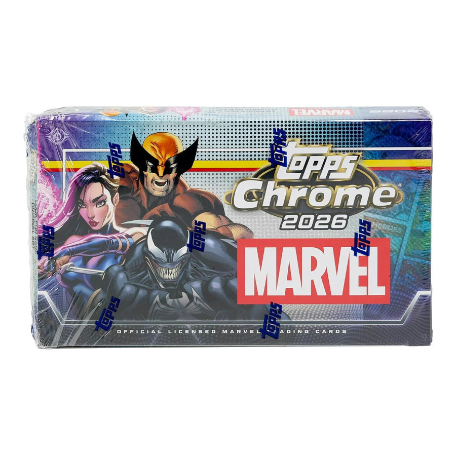 2026 Topps Chrome Marvel Comics Hobby Box | Slightly Damaged (Ships Sealed Only)