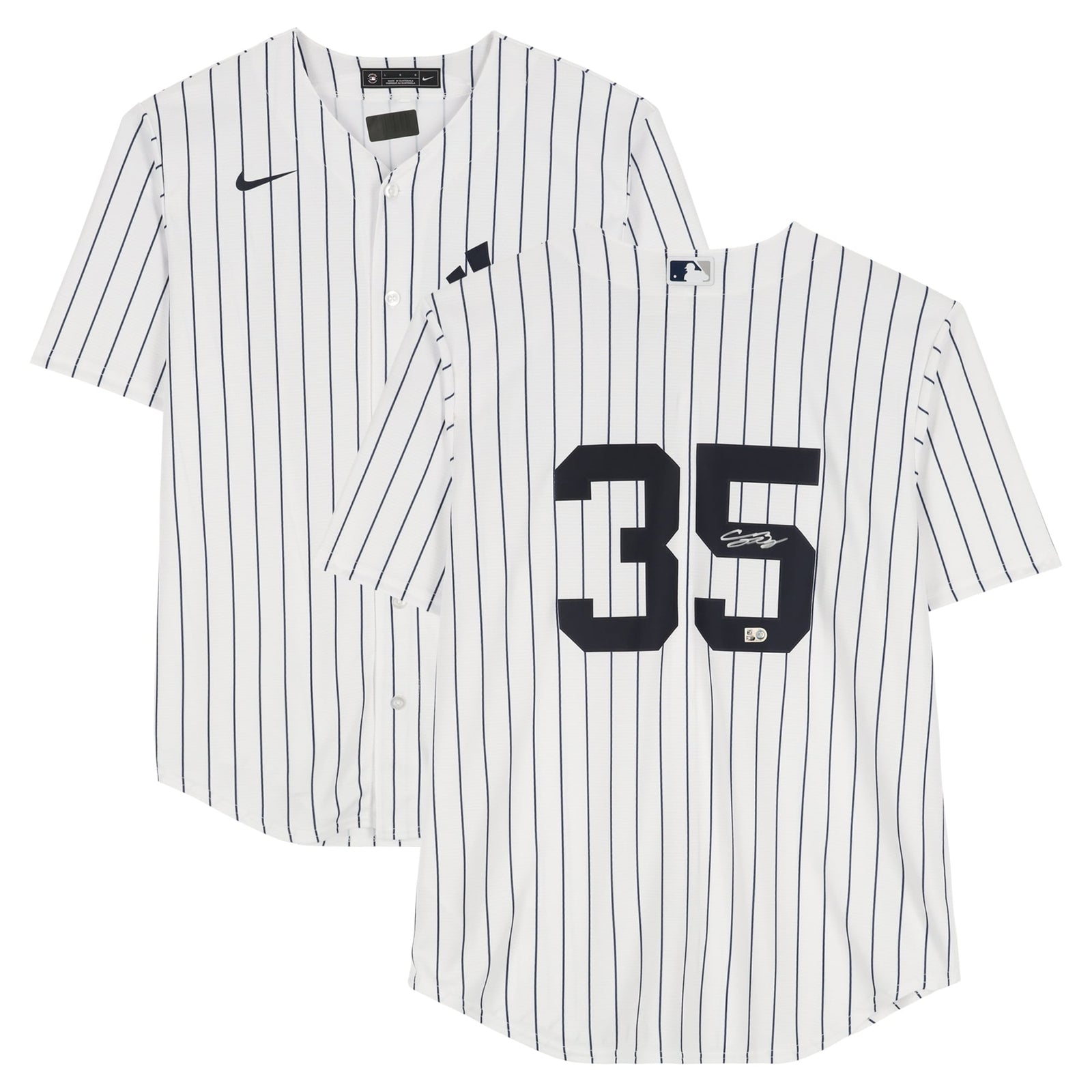 Cody Bellinger New York Yankees Autographed Fanatics Authentic White Nike Replica Jersey - The Ballers Bank