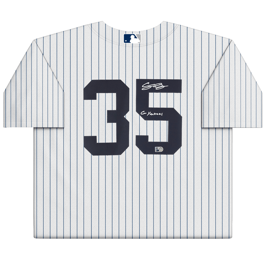 Cody Bellinger New York Yankees Fanatics Authentic White Nike Replica Jersey with "Go Yankees" Inscription - The Ballers Bank