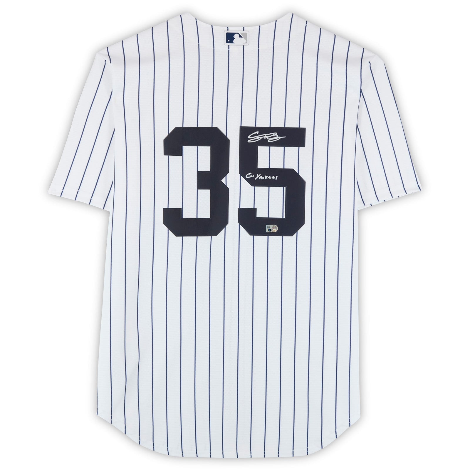 Cody Bellinger New York Yankees Fanatics Authentic White Nike Replica Jersey with "Go Yankees" Inscription - The Ballers Bank