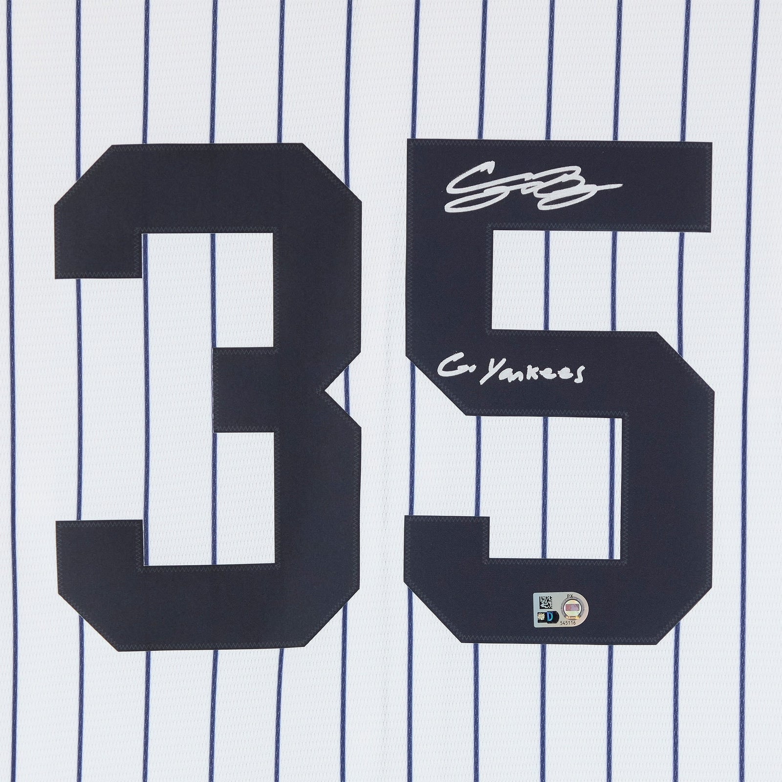 Cody Bellinger New York Yankees Fanatics Authentic White Nike Replica Jersey with "Go Yankees" Inscription - The Ballers Bank
