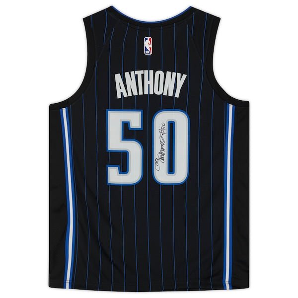 Cole Anthony Orlando Magic Autographed Nike 2020 - 21 Association Swingman Jersey - Black - The Ballers Bank