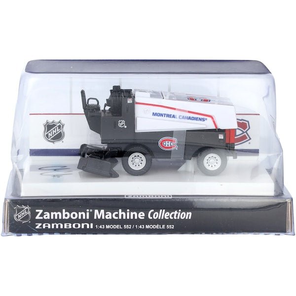 Cole Caufield Montreal Canadiens Autographed Fanatics Authentic 1:43 Scale Die - Cast Zamboni - The Ballers Bank
