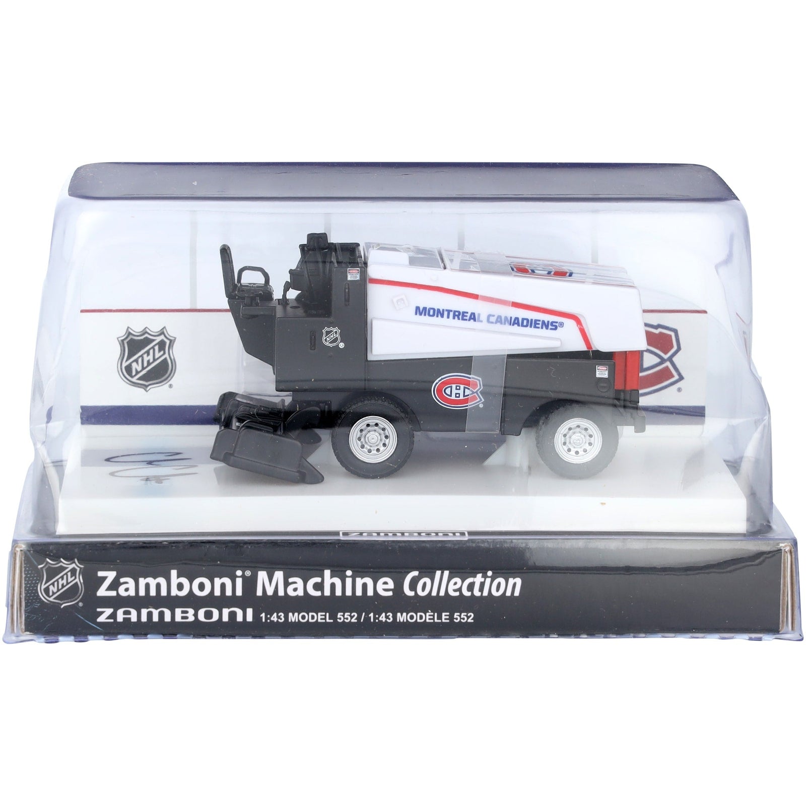 Cole Caufield Montreal Canadiens Autographed Fanatics Authentic 1:43 Scale Die - Cast Zamboni - The Ballers Bank