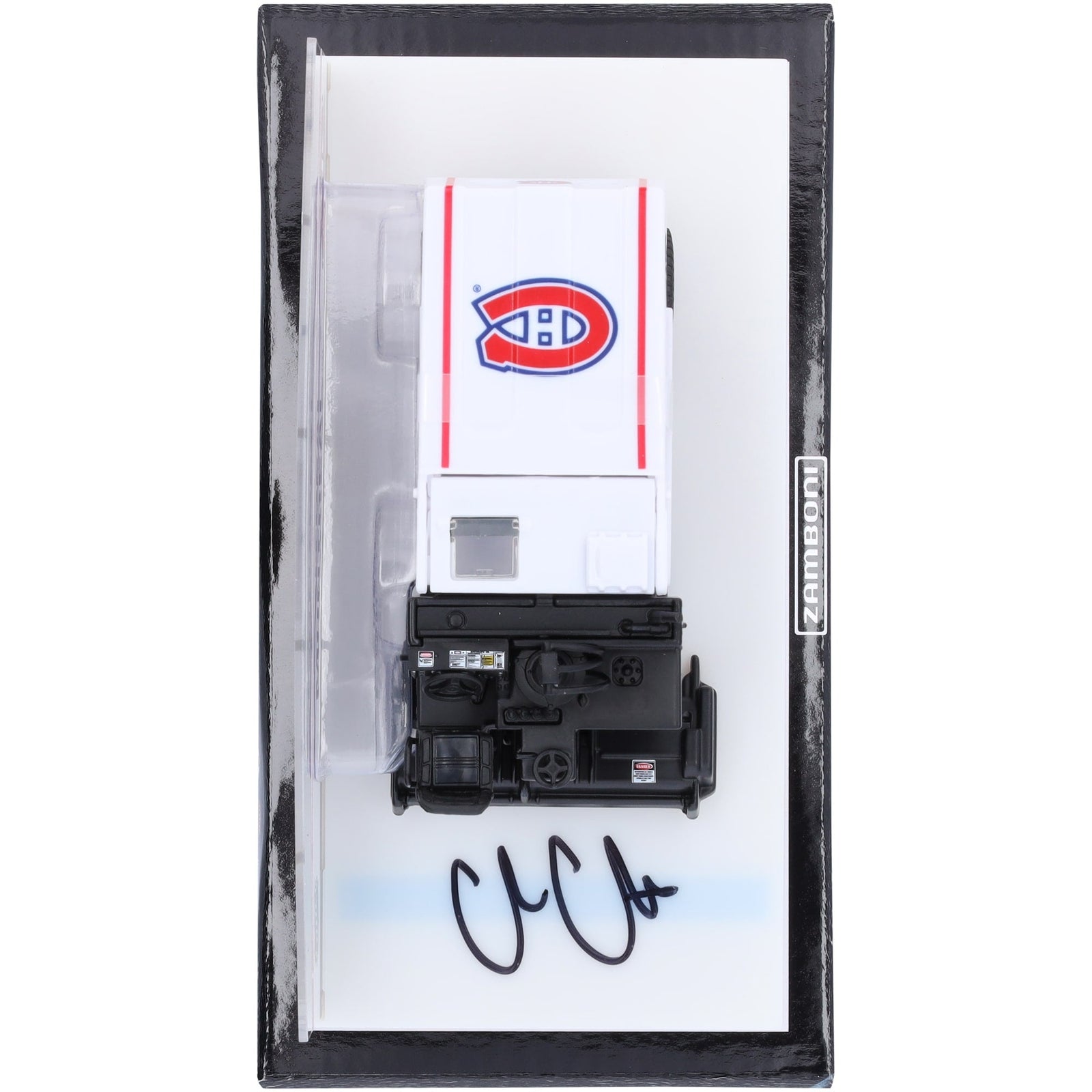 Cole Caufield Montreal Canadiens Autographed Fanatics Authentic 1:43 Scale Die - Cast Zamboni - The Ballers Bank