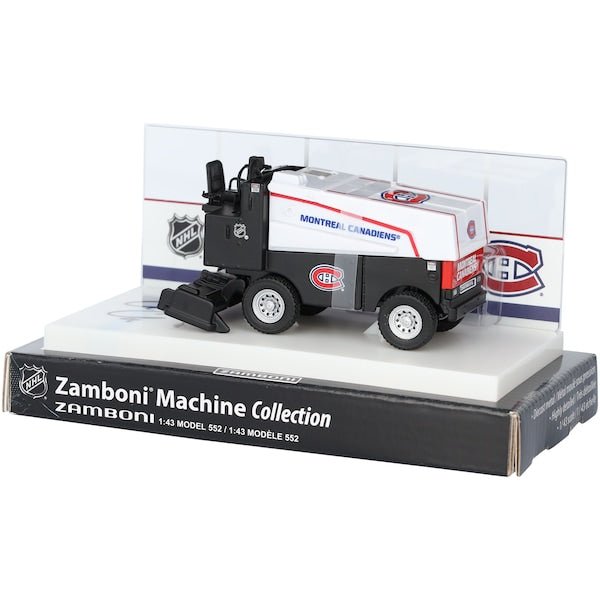 Cole Caufield Montreal Canadiens Autographed Fanatics Authentic 1:43 Scale Die - Cast Zamboni - The Ballers Bank