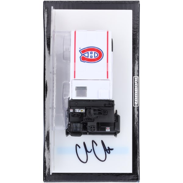 Cole Caufield Montreal Canadiens Autographed Fanatics Authentic 1:43 Scale Die - Cast Zamboni - The Ballers Bank