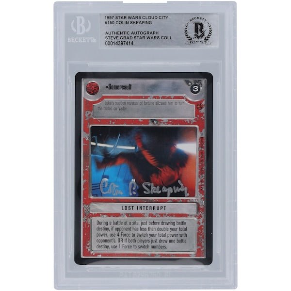 Colin Skeaping Star Wars Autographed 1997 CCG Cloud City 150 BGS Authenticated Card - The Ballers Bank