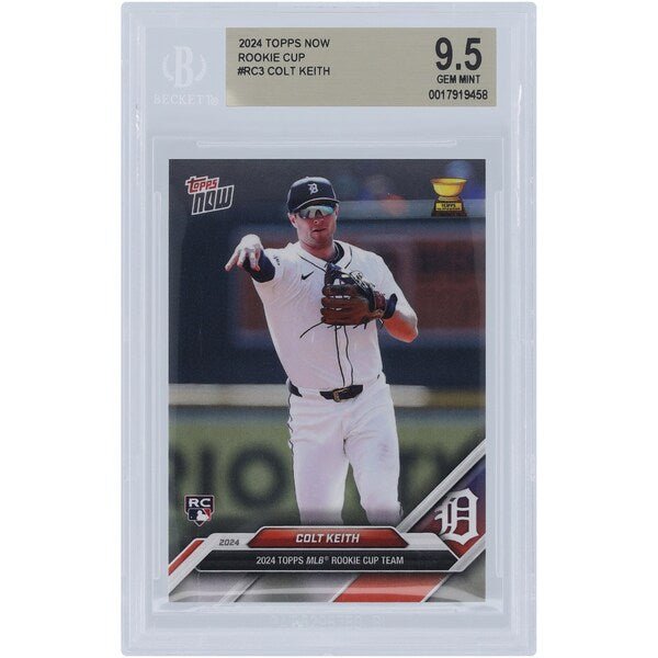 Colt Keith Detroit Tigers 2024 Topps Now 2024 Rookie Cup Team RC3 BGS Authenticated 9.5 Rookie Card - The Ballers Bank