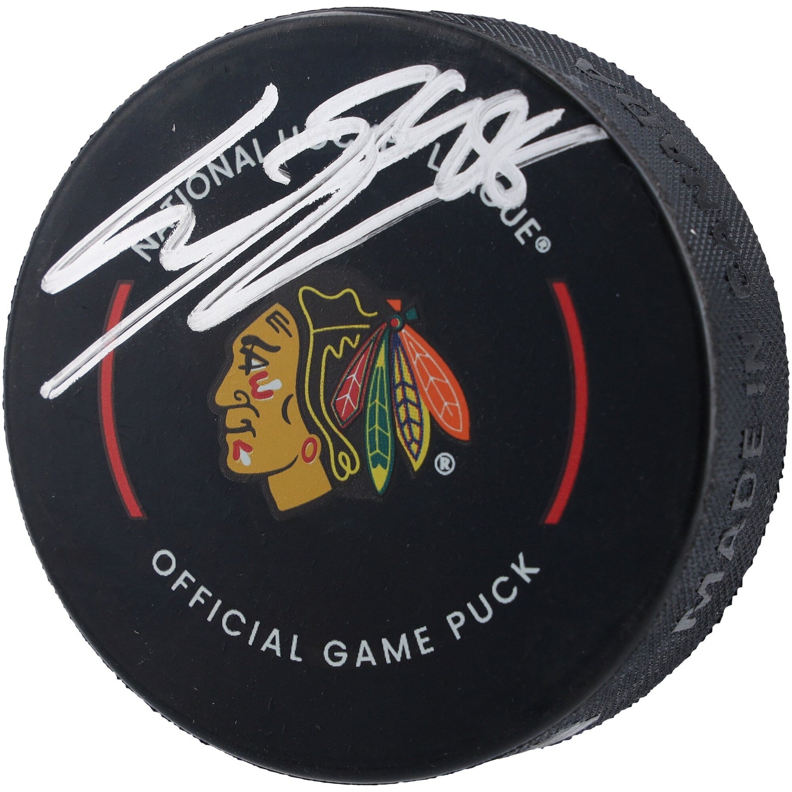 Connor Bedard Chicago Blackhawks Autographed Fanatics Authentic Official Game Puck - The Ballers Bank