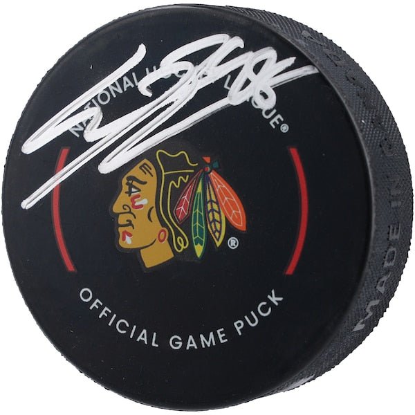 Connor Bedard Chicago Blackhawks Autographed Fanatics Authentic Official Game Puck - The Ballers Bank