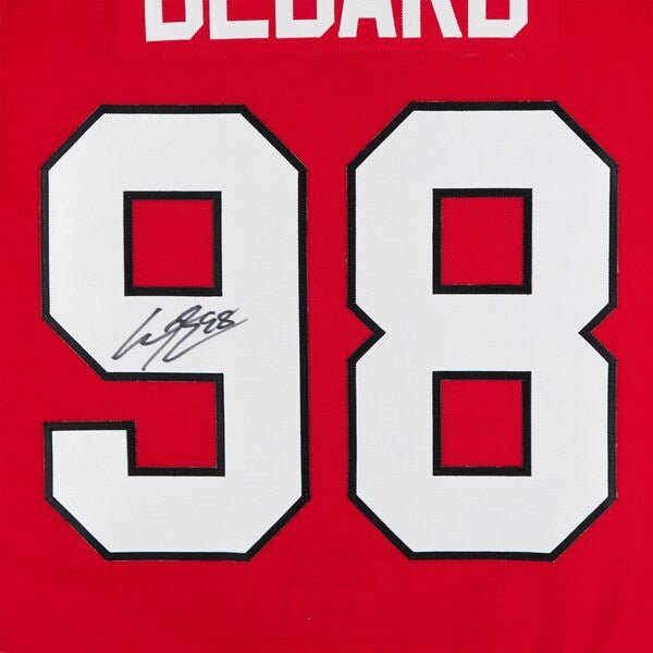 Connor Bedard Chicago Blackhawks Autographed Fanatics Authentic Red Fanatics Authentic Pro Jersey - The Ballers Bank