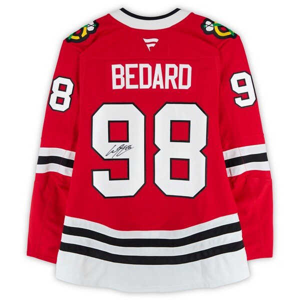 Connor Bedard Chicago Blackhawks Autographed Fanatics Authentic Red Fanatics Authentic Pro Jersey - The Ballers Bank