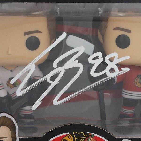 Connor Bedard Chicago Blackhawks Autographed Fanatics Authentic Two - Pack Funko Pop! Vinyl Figure - The Ballers Bank