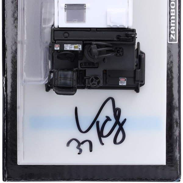 Connor Hellebuyck Winnipeg Jets Autographed Fanatics Authentic 1:43 Scale Die - Cast Zamboni - The Ballers Bank