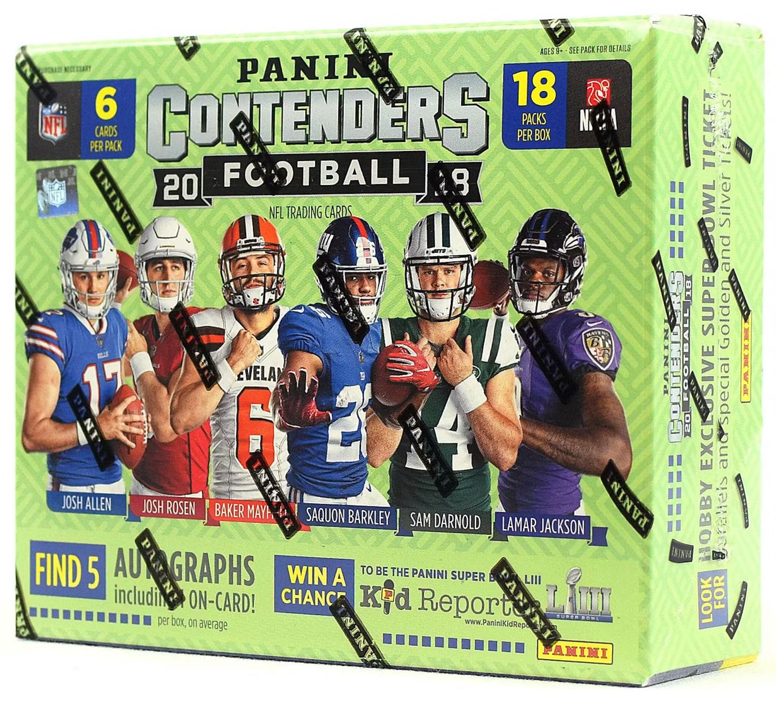 2018 Panini Contenders Football Hobby Trading Cards