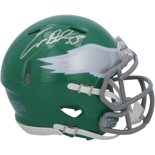 Cooper DeJean Philadelphia Eagles Autographed Fanatics Authentic Alternate Kelly Green Speed Mini Helmet - The Ballers Bank