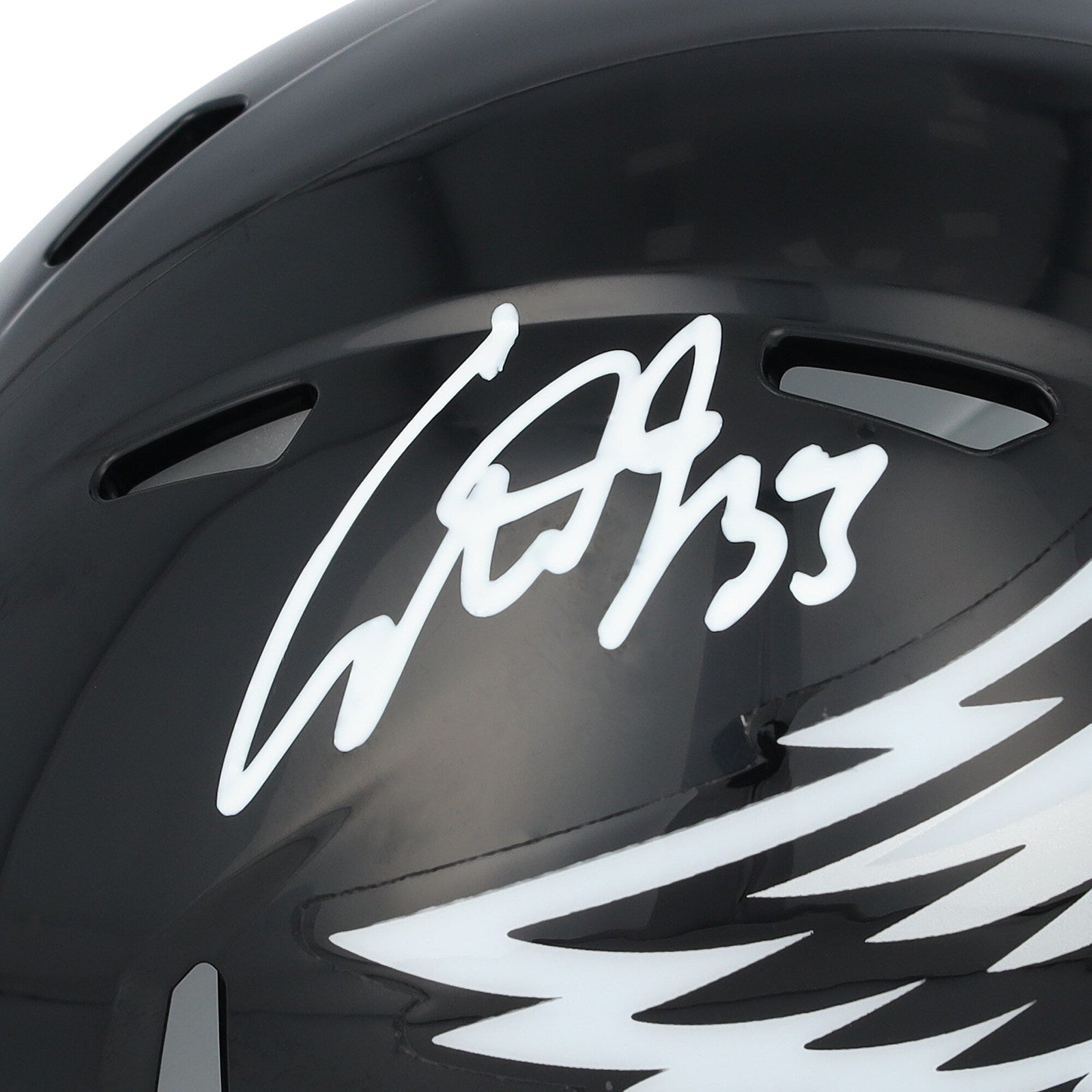 Cooper DeJean Philadelphia Eagles Autographed Fanatics Authentic Riddell Black Alternate Speed Mini Helmet - The Ballers Bank