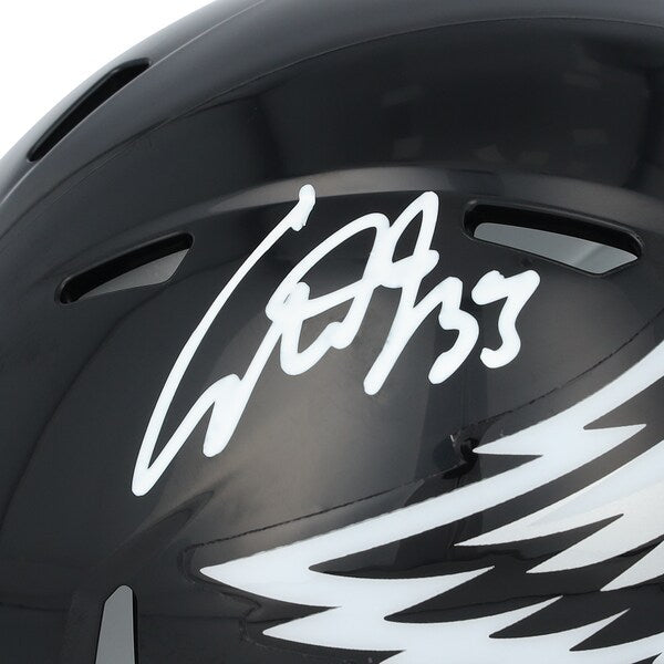 Cooper DeJean Philadelphia Eagles Autographed Fanatics Authentic Riddell Black Alternate Speed Mini Helmet - The Ballers Bank